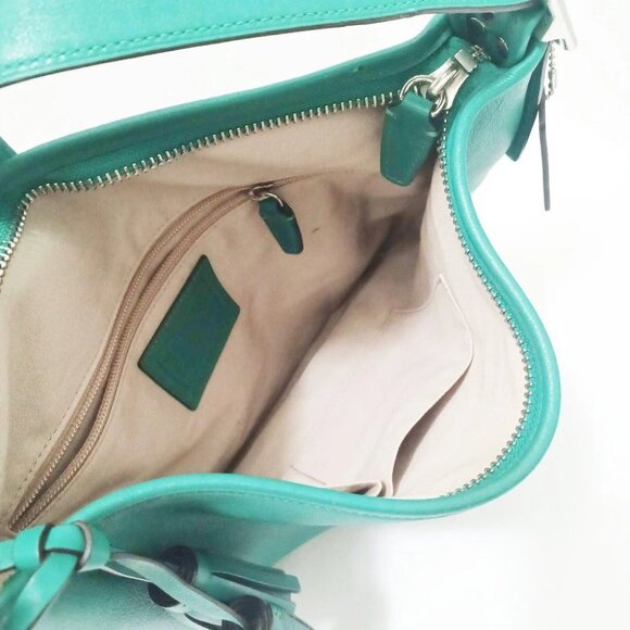 COACH Legacy Leather Duffle Shoulder 19889 Green Leather - Shoulder Bag - Picture 8 of 8